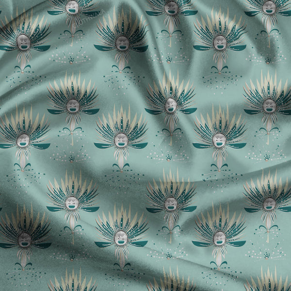 Must-Have Celestial Fantasy Harmony uSoft Satin Printed Fabric