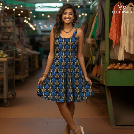 Exclusive Psychedelic Nature-Inspired. Nature Inspired Soft Crepe Printed Fabric