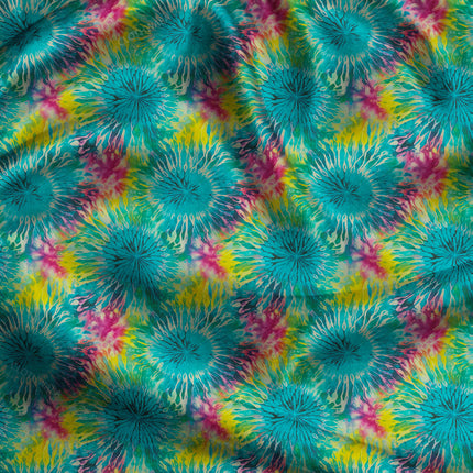Must-Have Carnival Abstract Firework uSoft Satin Printed Fabric