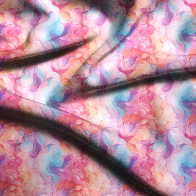 Premium Dreamy Floral Drift Soft Crepe Printed Fabric