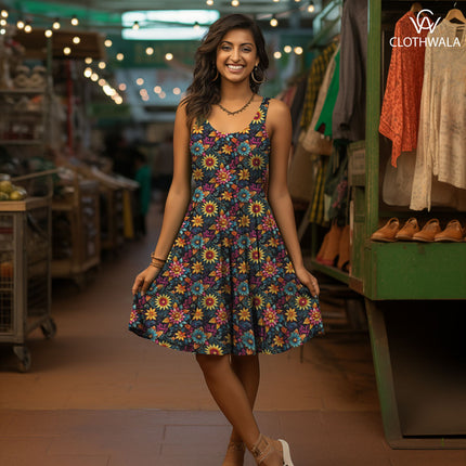 Exclusive Enchanted Floral Night Soft Crepe Printed Fabric