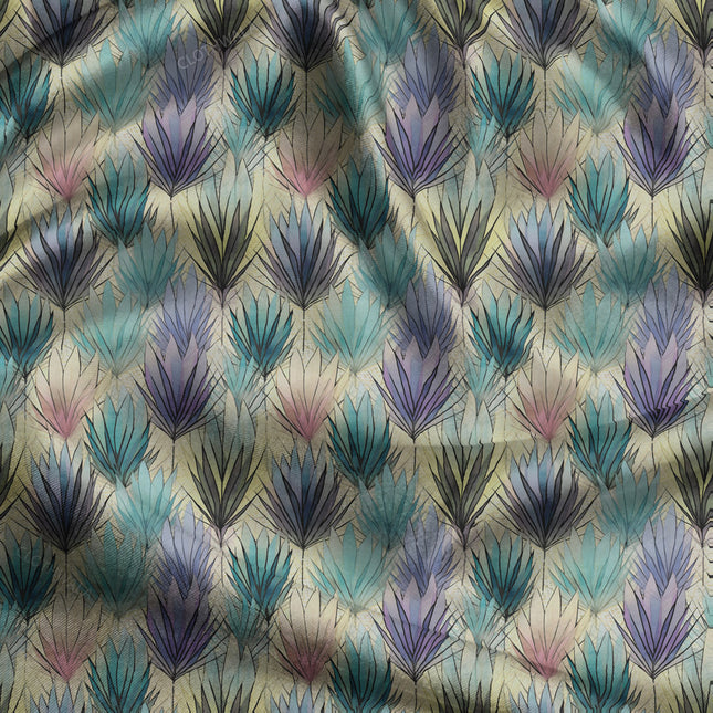 Bestseller Tropical Noir Palette uSoft Satin Printed Fabric