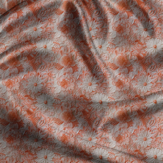 Must-Have Haze Floral Charm uSoft Satin Printed Fabric