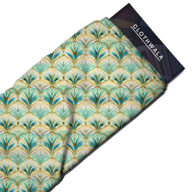 Premium Fanfare Vintage Rhapsody Soft Crepe Printed Fabric