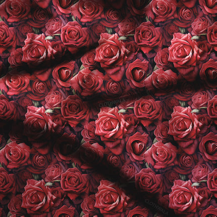 Premium Floral Love Symphony Soft Crepe Printed Fabric