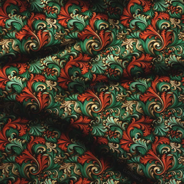 Opulent Rhapsody Soft Crepe Printed Fabric
