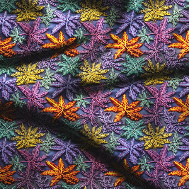 Exclusive Psychedelic Nature-Inspired. Starbursts Soft Crepe Printed Fabric