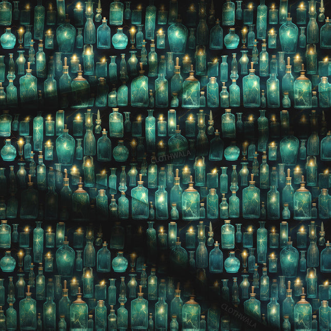 Latest Alchemy Whimsical Vintage Glow Soft Crepe Printed Fabric