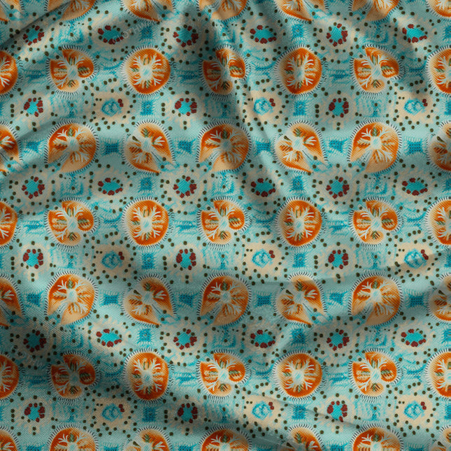 Limited Edition Citrus Food & Nature Inspired Splash uSoft Satin Printed Fabric