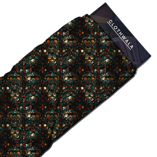 Bestseller Gemstone Abstract/Jeweled. Gala Soft Crepe Printed Fabric