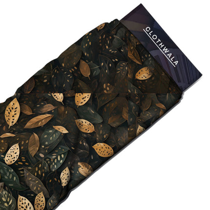 Premium Whispering Nature's Woods Soft Crepe Printed Fabric