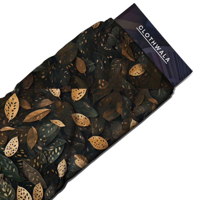 Premium Whispering Nature's Woods Soft Crepe Printed Fabric