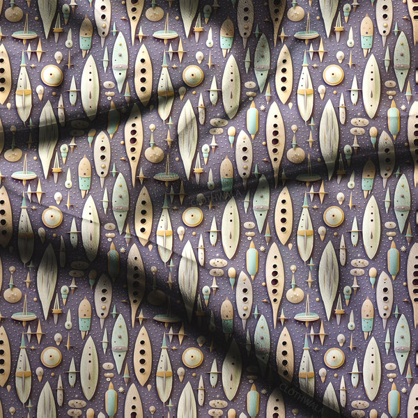 Bestseller Cosmic Space-inspired Canoe Journey Soft Crepe Printed Fabric