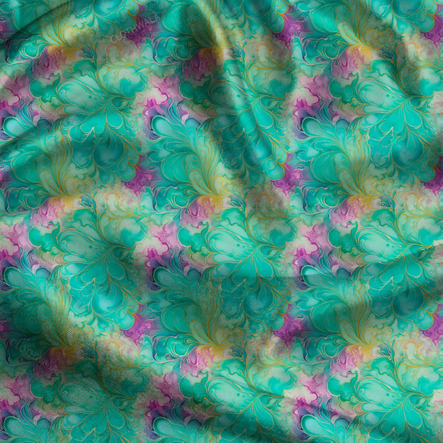 Hotpick Spring Floral Reverie uSoft Satin Printed Fabric