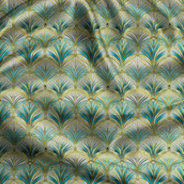 Premium Fanfare Vintage Rhapsody uSoft Satin Printed Fabric