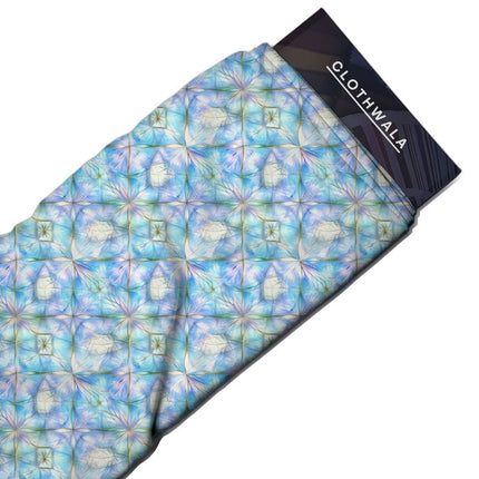 Luxury Crystal Geometric Prism uSoft Satin Printed Fabric