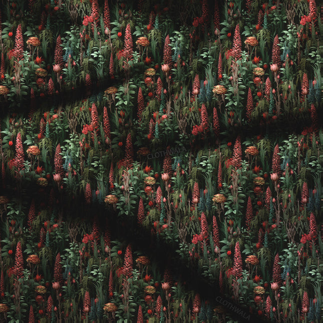 Bestseller Tropical Nature Tapestry Soft Crepe Printed Fabric